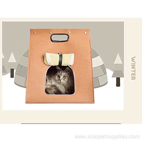 Cat blanket sleeping bag kennel portable warm bed
